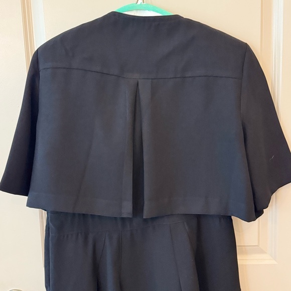 Blue and Black Sleeveless Sheath Midi Dress - Picture 7 of 8